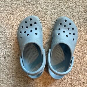 CROCS Blue Water Shoes with Ventilation and Heel Strap